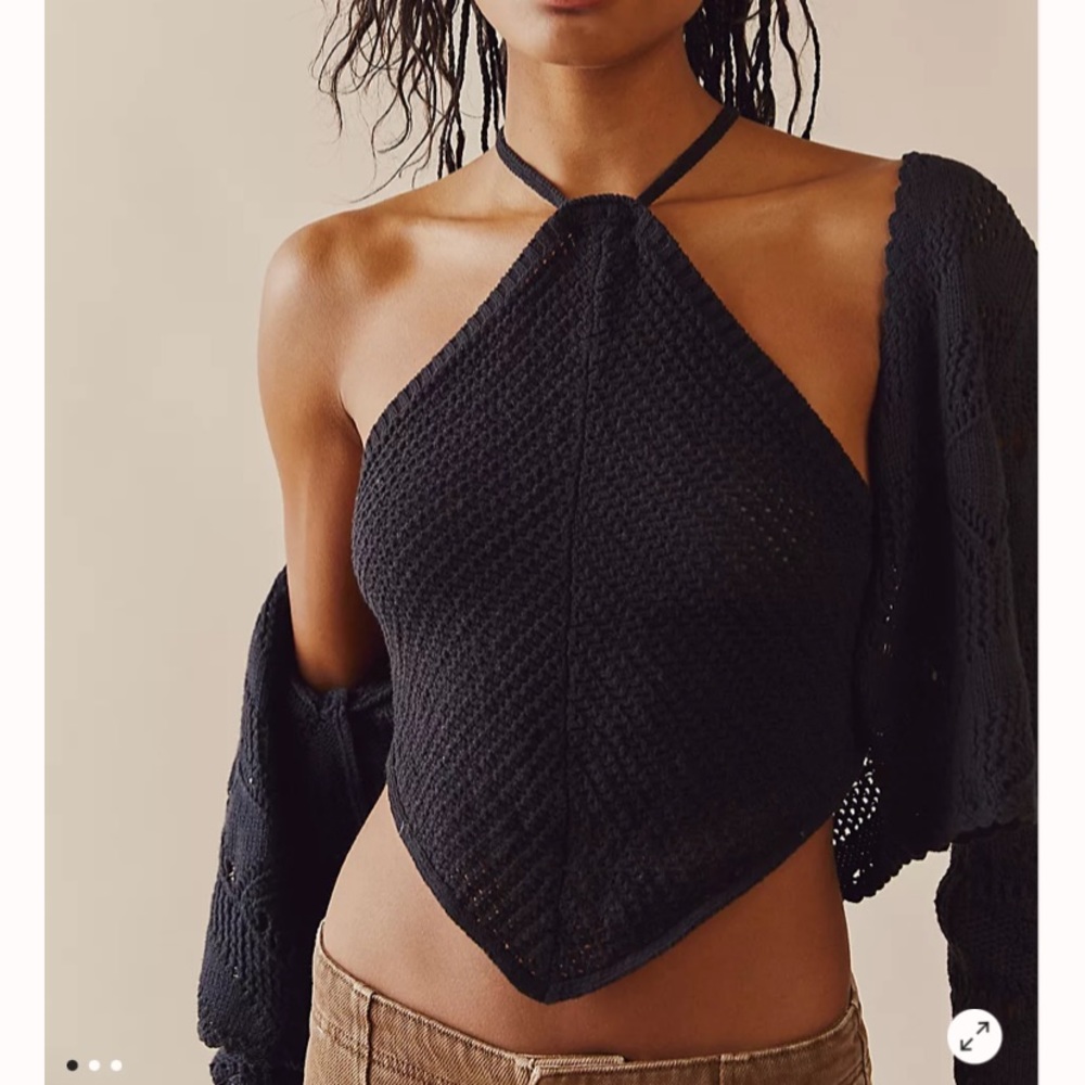 Free people knit halter top